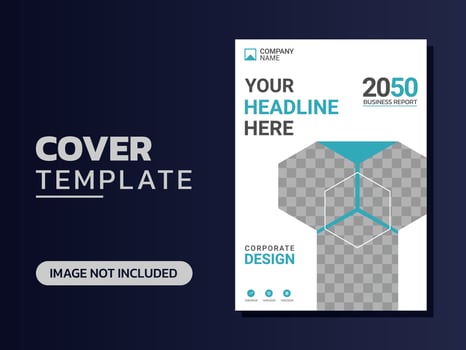 Creative corporate book cover design vector