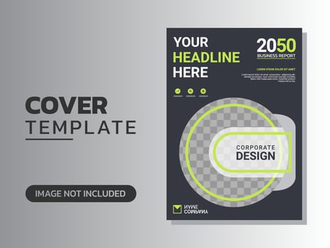 Creative corporate book cover design vector