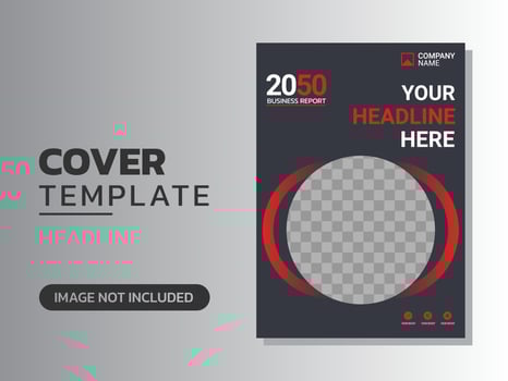 Creative corporate book cover design vector