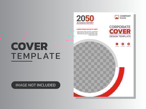 Creative corporate book cover design vector