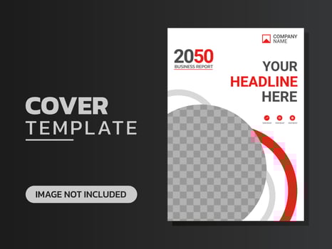 Creative corporate book cover design vector