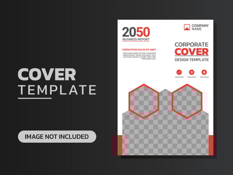 Creative corporate book cover design vector