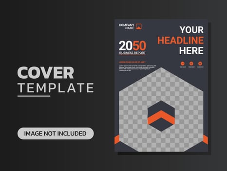 Creative corporate book cover design vector