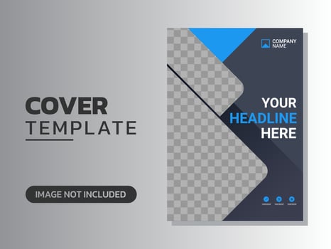 Creative corporate book cover design vector