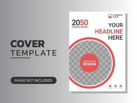 Creative corporate book cover design vector