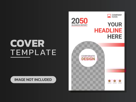 Creative corporate book cover design vector