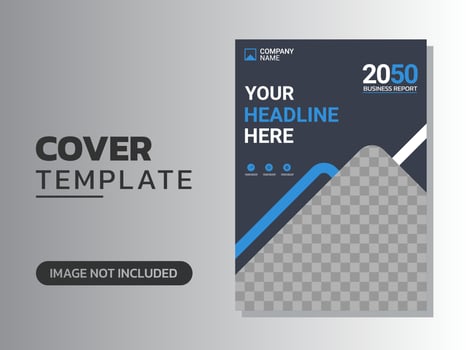 Creative corporate book cover design vector