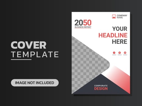 Creative corporate book cover design vector