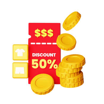 3d icon discount design for your online shop png