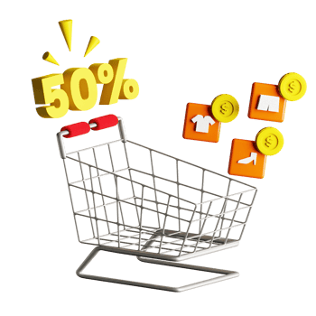 3d icon discount design for your online shop png