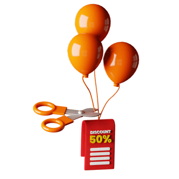 3d icon discount design for your online shop png