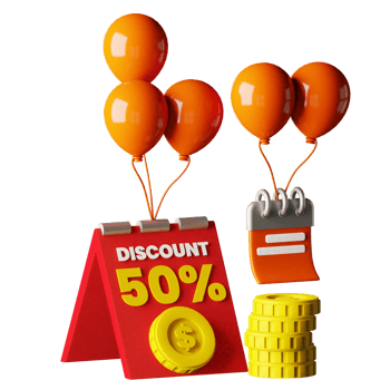 3d icon discount design for your online shop png