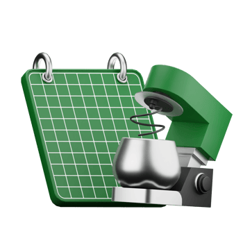 3d icon design with green and black color png