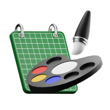 3d icon design with green and black color png