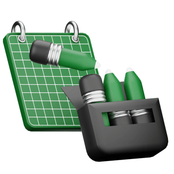 3d icon design with green and black color png