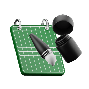 3d icon design with green and black color png