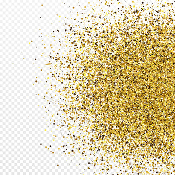 Gold glitter celebratory confetti background vector