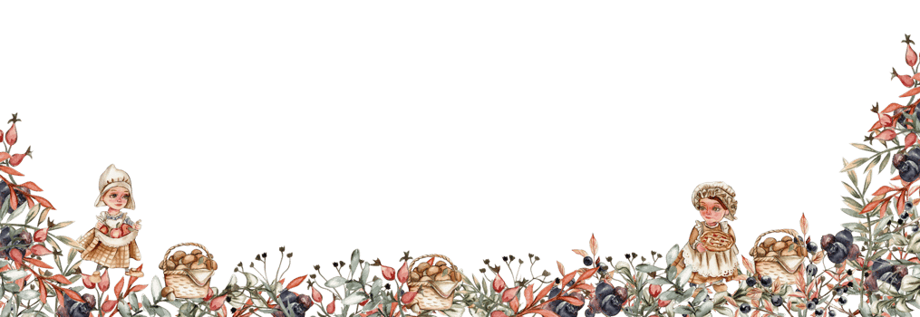 Flowers and leaves autumn border for card. png