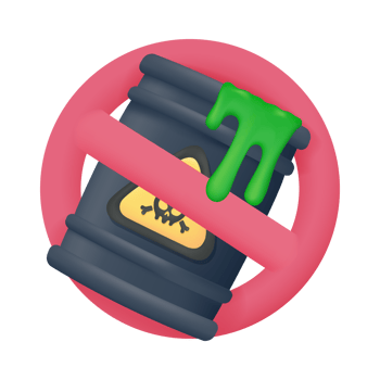 dangerous chemicals Stop toxic use concept for the planet. 3d illustration png