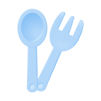 plastic cutlery Plastic reduction concept for the planet. 3D illustration. png