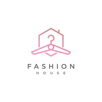 Fashion logo design with fresh and unique creative idea vector