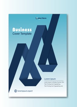 Corporate Book Cover Design Template in A4. Annual Report, Magazine, Poster, Business Presentation, Portfolio, Flyer, Banner vector