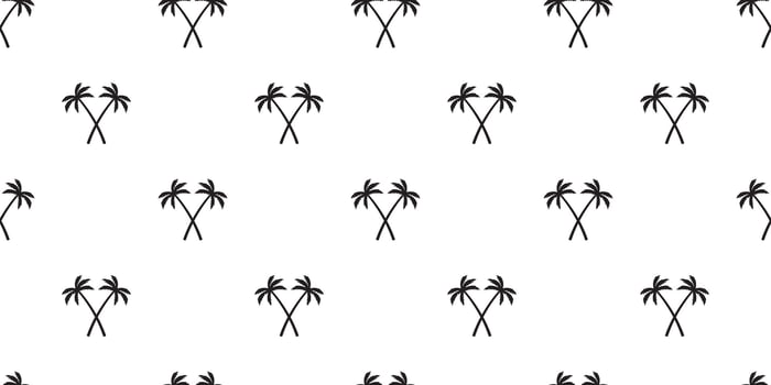 palm tree coconut tree Seamless Pattern vector scarf isolated island repeat wallpaper tile background tropical summer illustration doodle