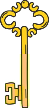 vintage key illustration vector