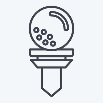 Icon Tees. related to Golf symbol. line style. simple design editable. simple illustration vector