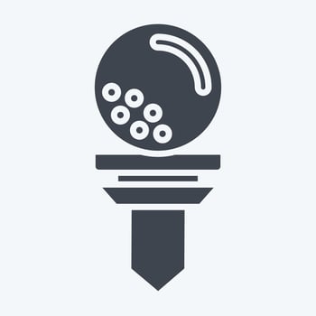 Icon Tees. related to Golf symbol. glyph style. simple design editable. simple illustration vector
