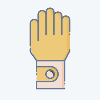 Icon Gloves. related to Golf symbol. doodle style. simple design editable. simple illustration vector
