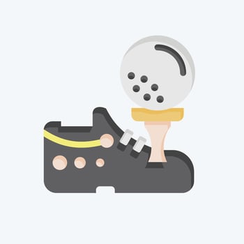 Icon Shoes. related to Golf symbol. flat style. simple design editable. simple illustration vector