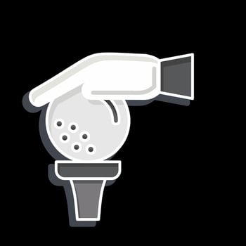 Icon Golf. related to Golf symbol. glossy style. simple design editable. simple illustration vector