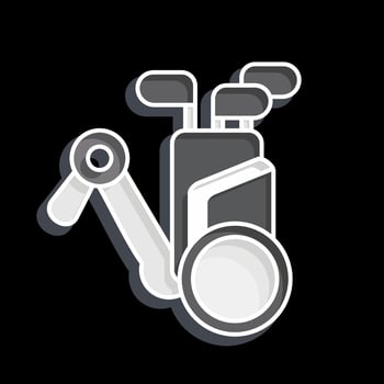 Icon Trolley. related to Golf symbol. glossy style. simple design editable. simple illustration vector