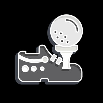 Icon Shoes. related to Golf symbol. glossy style. simple design editable. simple illustration vector