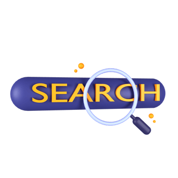 search icon with magnifying glass on transparent background png