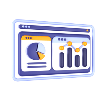 a computer screen with a graph and bar chart png