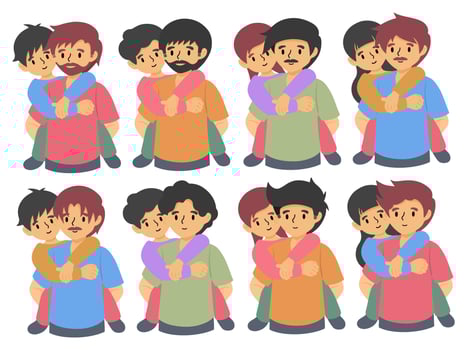 Father's day People Character illustration vector