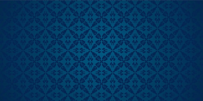 arabic motif blue background vector