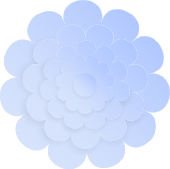 Flower, Element of floral paper cut. Paper cut of flower shape and spring symbol. png