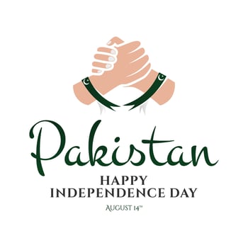 Pakistan Happy Independence Day vector template