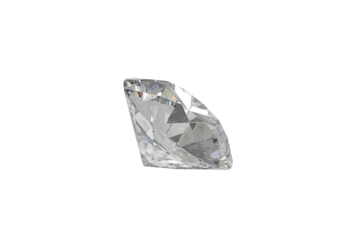 Shiny brilliant diamond placed on transparent background png
