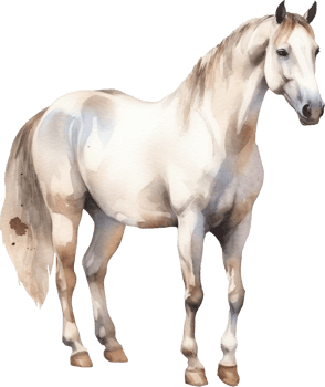 Horse Watercolor Illustration. png