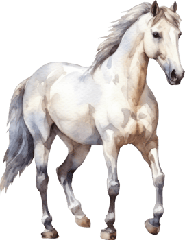 Horse Watercolor Illustration. png