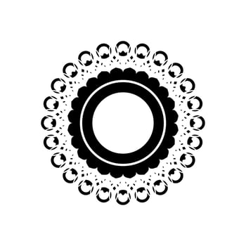 Geometrical Motive Pattern, Artistic Circle-Shaped, Modern Contemporary Mandala, Minimaslim and Monochormefor Decoration, Background, Decoration or Graphic Design Element. Vector Illustration
