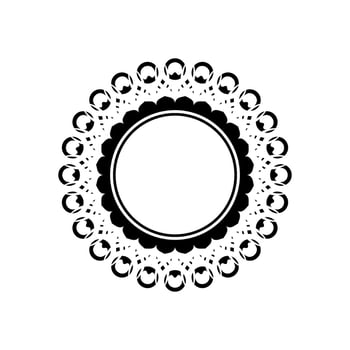Geometrical Motive Pattern, Artistic Circle-Shaped, Modern Contemporary Mandala, Minimaslim and Monochormefor Decoration, Background, Decoration or Graphic Design Element. Vector Illustration