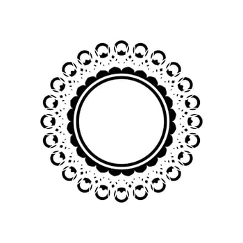 Geometrical Motive Pattern, Artistic Circle-Shaped, Modern Contemporary Mandala, Minimaslim and Monochormefor Decoration, Background, Decoration or Graphic Design Element. Vector Illustration