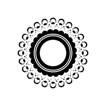 Geometrical Motive Pattern, Artistic Circle-Shaped, Modern Contemporary Mandala, Minimaslim and Monochormefor Decoration, Background, Decoration or Graphic Design Element. Vector Illustration