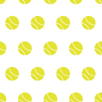 Tennis balls, seamless pattern, vector. vector