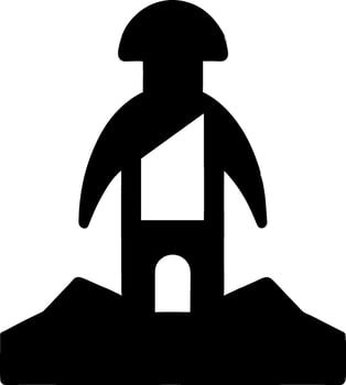 black evil monster vector